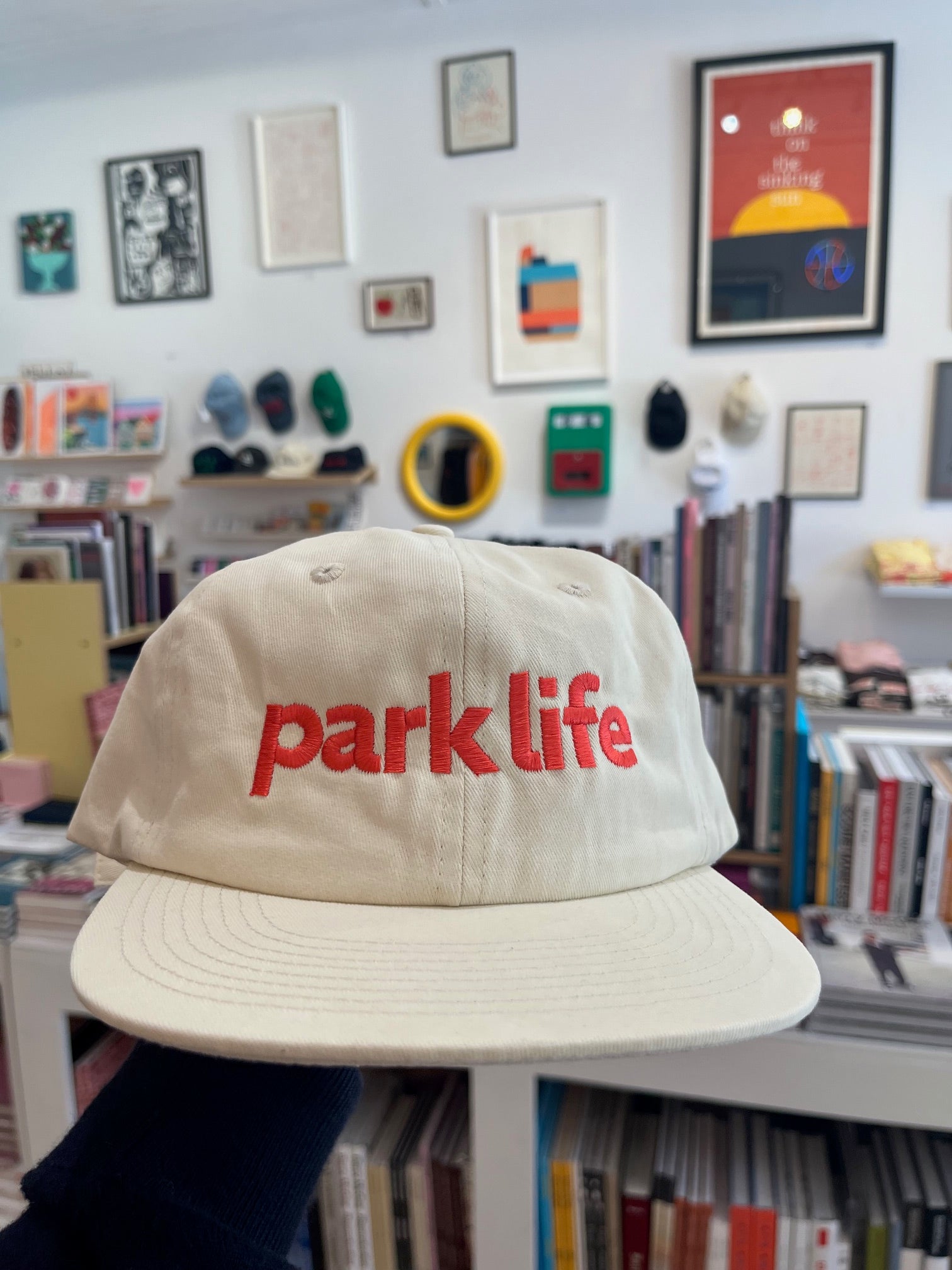 Park Life Embroidered Hat - Cream