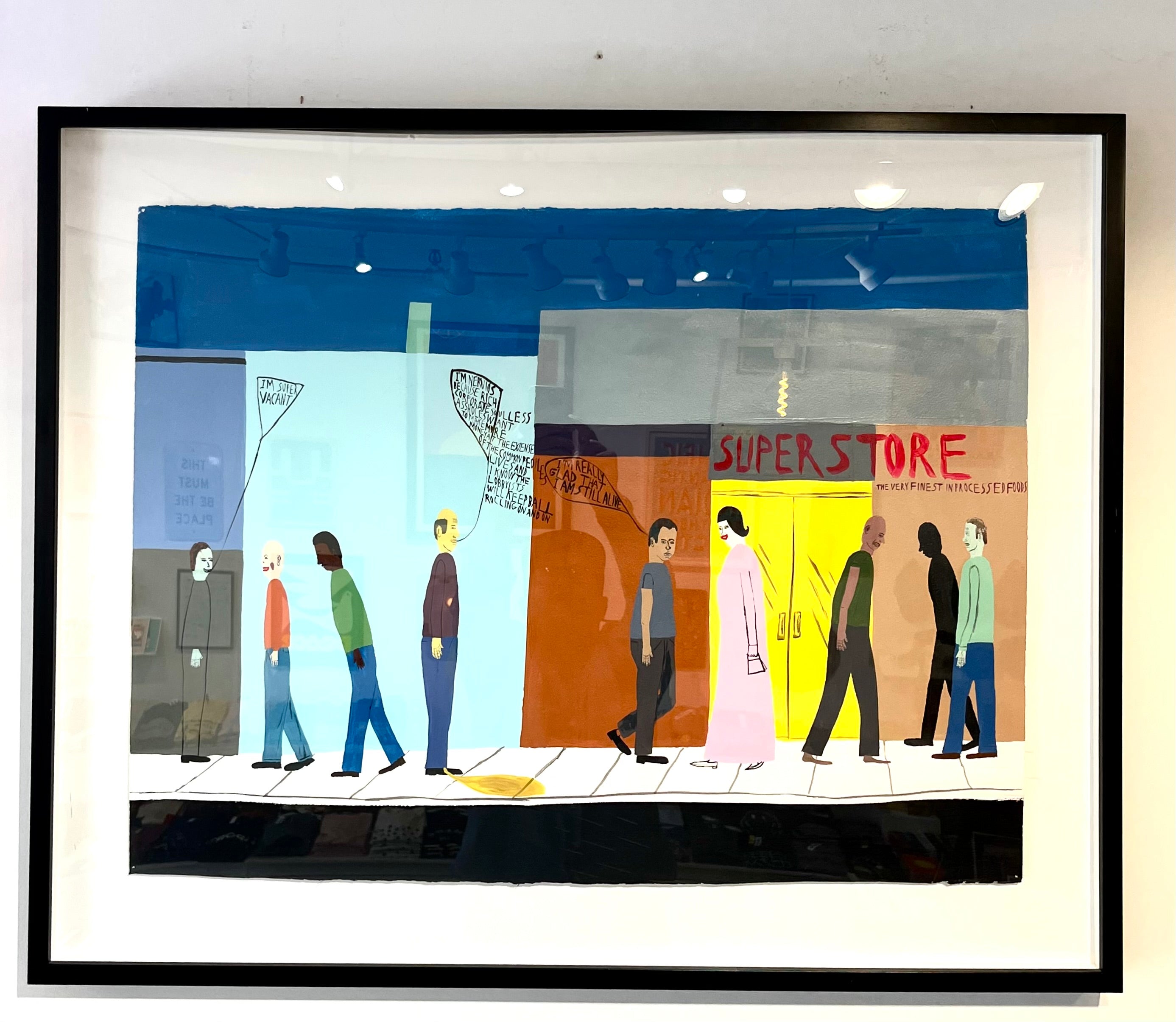 Chris Johanson Painting, Super Store, 2003 (inquire FOR PRICE)